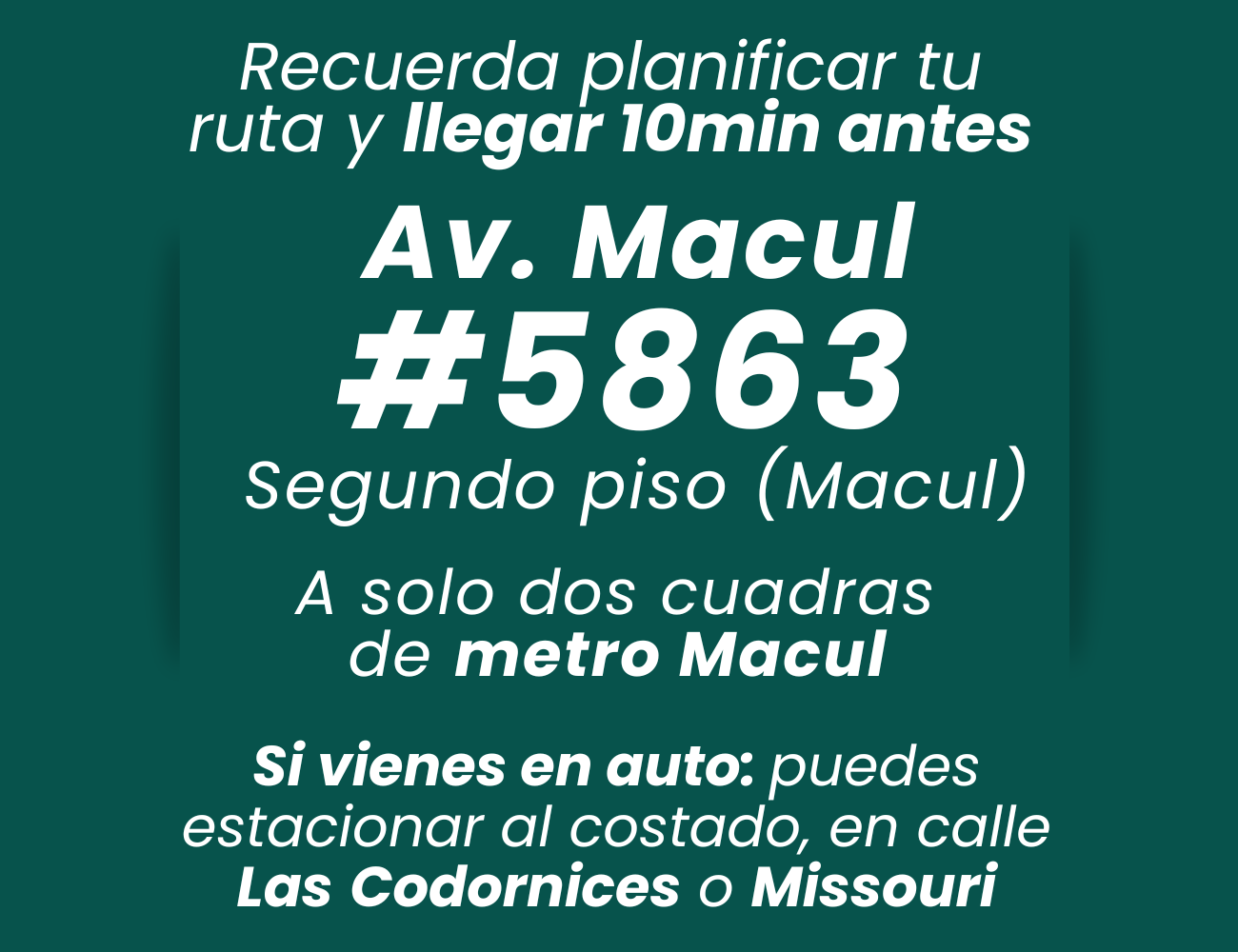 Ubicación - Workshops